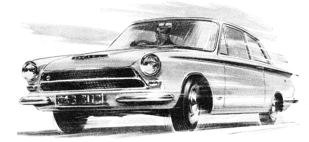 But by January 1963 the Lotus Cortina was shown at the Racing Car show 